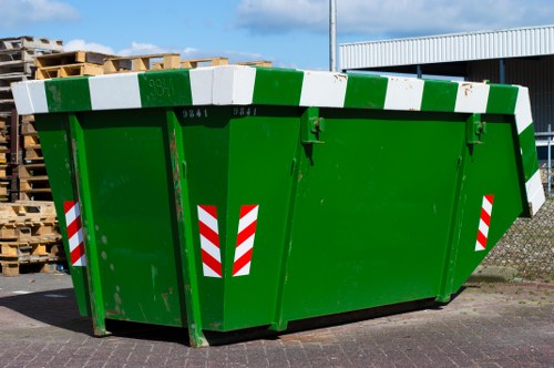 Secure payment portal interface for commercial waste removal